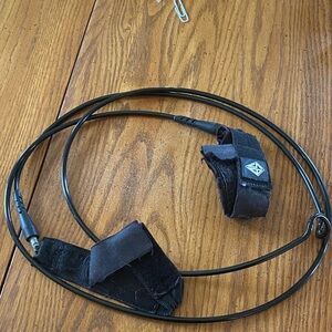 Black surf leash with Velcro Straps